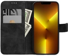 Dėklas su klapką na Xiaomi Redmi NOTE 15 PRO 5G Tender Book juoda