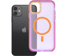 iPhone 11 dėklas Forcell F-Protect Vivid Premium, suderinamas su MagSafe, violetinė