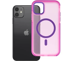 Dėklas iPhone 11 Forcell F-Protect Vivid Premium, suderinamas su MagSafe, rožinis