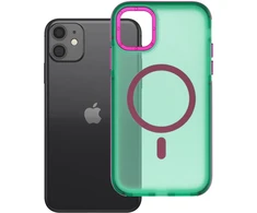 Dėklas iPhone 11 Forcell F-Protect Vivid Premium, suderinamas su MagSafe, žalias