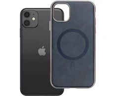 Oem GENTLEMAN MAG COVER dėklas suderinamas su MagSafe skirtas Apple iPhone 11 mėlynos spalvos