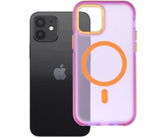 Dėklas iPhone 12 / 12 Pro Forcell F-Protect Vivid Premium, suderinamas su MagSafe, violetinės spalvos