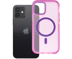 iPhone 12 / 12 Pro dėklas Forcell F-Protect Vivid Premium, suderinamas su MagSafe, rožinis