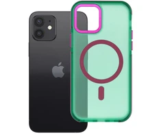 Dėklas iPhone 12 / 12 Pro Forcell F-Protect Vivid Premium, suderinamas su MagSafe, žalias