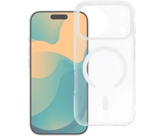 Oem Originalus „iPhone 14 PRO Aurora“ dėklas, suderinamas su „MagSafe“ ir baltais atvartais.