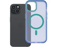 iPhone 15 dėklas Forcell F-Protect Vivid Premium, suderinamas su MagSafe, mėlynas