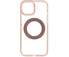 Dėklas Oem Case for iPhone 15 Frame Circle Stand compatible with MagSafe auksinis
