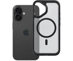 Case for iPhone 16 Forcell F-Protect Smoke Hybrid Premium compatible with MagSafe juodas