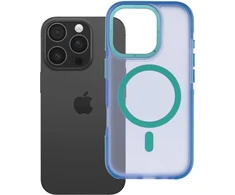 Dėklas iPhone 16 Pro telefonui Forcell F-Protect Vivid Premium, suderinamas su MagSafe, mėlynas