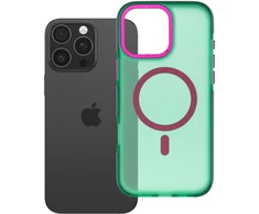 Dėklas iPhone 16 Pro Max Forcell F-Protect Vivid Premium suderinamas su MagSafe žalias