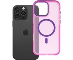 iPhone 16 Pro Max dėklas Forcell F-Protect Vivid Premium, suderinamas su MagSafe, rausvas