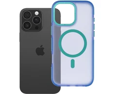„iPhone 16 Pro Max“ dėklas Forcell F-Protect Vivid Premium, suderinamas su MagSafe, mėlynas