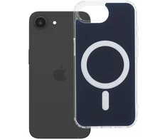 Oem Originalus „iPhone 16e“ (SE4 2025) / 17e dėklas, skaidrus „Fusion Mag Cover“, suderinamas su „MagSafe“, tamsiai mėlynas