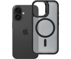 Case for iPhone 17 Forcell F-Protect Shadow Stand Premium compatible with MagSafe juodas