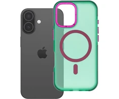 Dėklas iPhone 17 Forcell F-Protect Vivid Premium, suderinamas su MagSafe, žalias