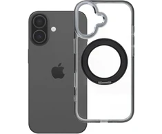 Oem Originalus „iPhone 17“ dėklas su apvaliu stovu, suderinamas su „MagSafe“ ir juodas