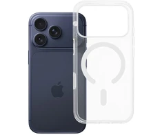 Oem Originalus „iPhone 17 Pro / 18 Pro“ skaidrus „Mag Cover Elite“ dėklas (STR / NEGELTONAS / KAMEROS VALDYMO MYGTUKAS), suderinamas su „MagSafe“ skaidriu dėklu