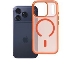 Dėklas Oem Case for iPhone 17 Pro / 18 Pro Flexline Mag Cover compatible with MagSafe oranžinis