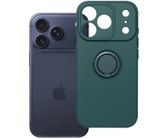 OEM dėklas iPhone 17 Pro / 18 Pro silikoniniam žiedui žalias