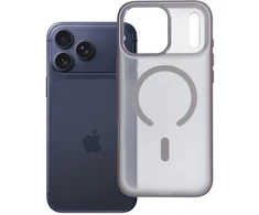 OEM dėklas, skirtas iPhone 17 Pro Max / 18 Pro Max Flexline Mag Cover suderinamas su MagSafe pilkas