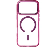 Dėklas Oem Case for iPhone 17 Pro Max / 18 Pro Max Frame Clear Hybrid Mag Cover compatible with MagSafe dark cherry