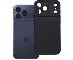 OEM dėklas, skirtas iPhone 17 Pro Max / 18 Pro Max (žemas kameros kraštas), matinis 2.0 juodas