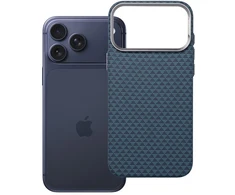 Oem Originalus „iPhone 17 Pro Max / 18 Pro Max“ dėklas (žemas kameros kraštas), „K-Look“, suderinamas su „MagSafe“ mėlynas v2