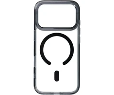 Dėklas Oem Case for iPhone 17 Pro Max / 18 Pro Max Frame Clear Hybrid Mag Cover compatible with MagSafe juoda