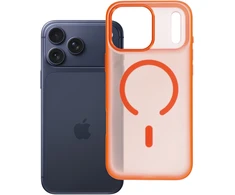 Dėklas Oem Case for iPhone 17 Pro Max / 18 Pro Max Flexline Mag Cover compatible with MagSafe oranžinis