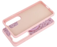 Dėklas Oem Case for iPhone 17 Quartz Circle Stand Mag Cover pink