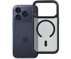 Case for iPhone 18 Pro / 17 Pro Forcell F-Protect Smoke Hybrid Premium Lite compatible with MagSafe juodas