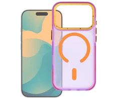 Dėklas iPhone 18 Pro / 17 Pro Forcell F-Protect Vivid Premium, suderinamas su MagSafe, violetinė