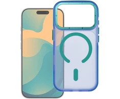 Dėklas iPhone 18 Pro / 17 Pro Forcell F-Protect Vivid Premium, suderinamas su MagSafe, mėlynas