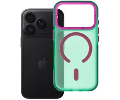 Dėklas iPhone 18 Pro / 17 Pro Forcell F-Protect Vivid Premium, suderinamas su MagSafe, žalias