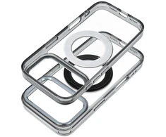 Dėklas Oem Case for iPhone 18 Pro / 17 Pro Frame Circle Stand compatible with MagSafe juodas