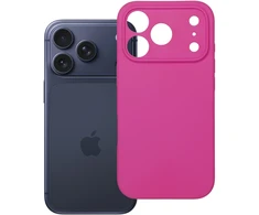 Oem dėklas, skirtas iPhone 18 Pro / 17 Pro, silikoninis 2 mm (kameros apsauga), rožinis