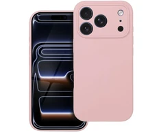 Oem dėklas, skirtas iPhone 18 Pro / 17 Pro, silikoninis 2 mm (kameros apsauga), suderinamas su MagSafe, pudros rožinės spalvos