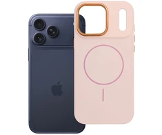 Dėklas Oem Case for iPhone 18 Pro Max / 17 Pro Max Frame Mag Cover compatible with MagSafe powder pink