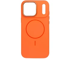 Oem dėklas iPhone 18 Pro Max / 17 Pro Max rėmelis Mag dangtelis, suderinamas su MagSafe, oranžinis