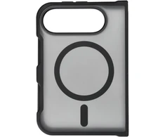 Case for iPhone Duo Forcell F-Protect 4sD-i Smoke Hybrid Premium compatible with MagSafe juodas