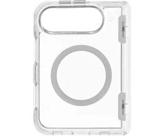 Case for iPhone Duo Forcell F-Protect 4sD-i Clear 2.5 mm Premium Hinge compatible with MagSafe transparent