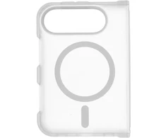 Case for iPhone Duo Forcell F-Protect 4sD-i Smoke Hybrid Premium compatible with MagSafe transparent matt
