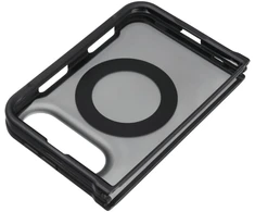 Case for iPhone Duo Forcell F-Protect 4sD-i Smoke Hybrid Kickstand Premium compatible with MagSafe juodas