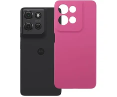 Oem Originalus Motorola G75 silikoninis 2 mm dėklas (apsauginė kamera), rožinis
