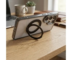Oem Dėklas na Samsung A27 Frame Circle Stand zgodne su MagSafe juoda