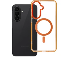 Oem Dėklas na Samsung A27 Frame Clear Hybrid Mag Cover zgodny su MagSafe oranžinė