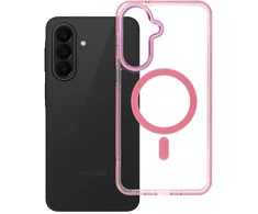 Oem Dėklas na Samsung A27 Frame Cleear Hybrid Mag Cover suderinamas su MagSafe pudra rožine