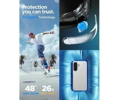Dėklas Spigen Ultra Hybrid Galaxy A57 5G crystal clear