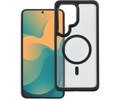 Dėklas na Samsung A57 Forcell F-Protect Smoke Hybrid Premium Lite zgodne su MagSafe juoda 0INT