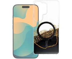 Oem Dėklas na Samsung S24 / S25 Golden zgodne su MagSafe juoda